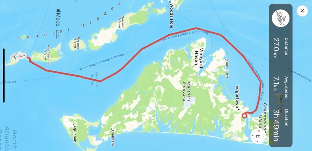 Edgartown to Lake Tashmoo and then to Vineyard Haven