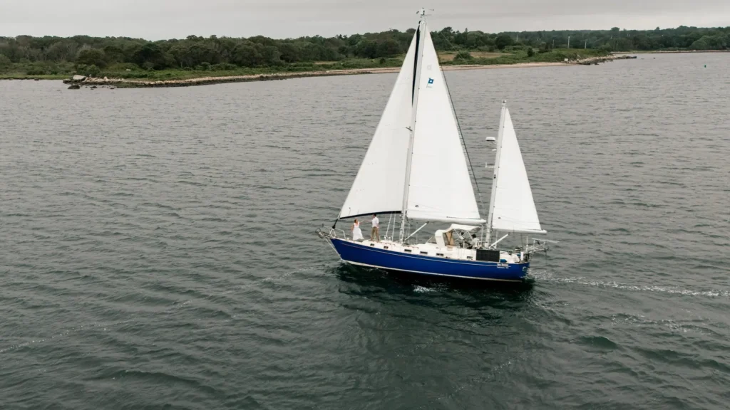Martha's Vineyard private sailing charter aboard Our Passion, a 42-foot ketch under sail